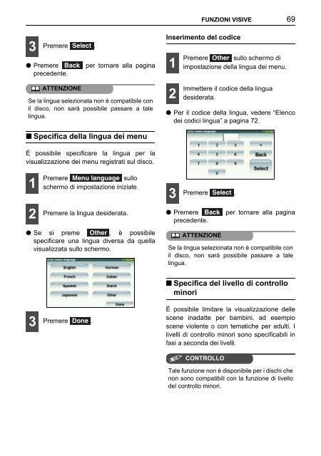 Toyota TNS410 - PZ420-E0333-IT - TNS410 - mode d'emploi