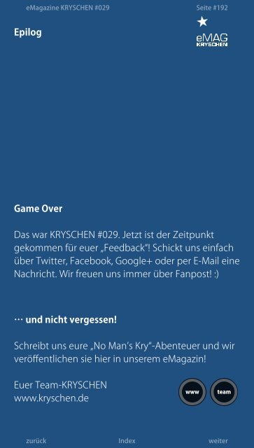 Inoffizielles PlayStation eMagazin KRYSCHEN #029