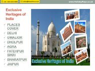 Exclusive Heritages of India - HolidayKeys.co.uk