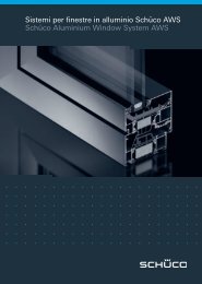 Sistemi per finestre in alluminio Schüco AWS