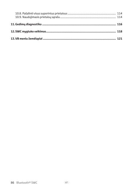 Toyota Bluetooth SWC - PZ420-T0290-BE - Bluetooth SWC (English Russian Lithuanian Latvian Estonian) - mode d'emploi