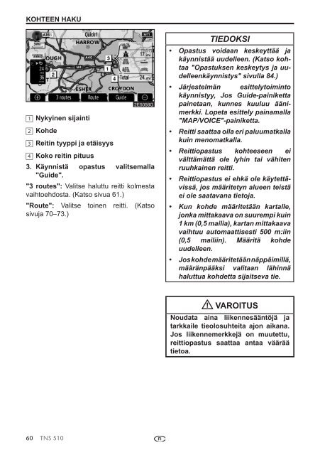 Toyota TNS510 - PZ445-00333-FI - TNS510 (Finnish) - mode d'emploi