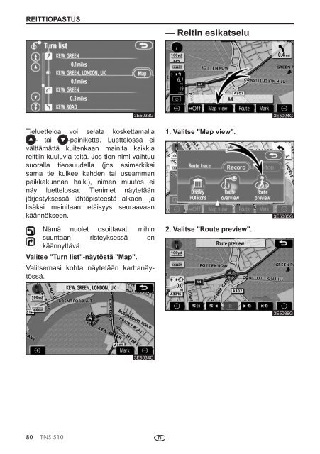 Toyota TNS510 - PZ445-00333-FI - TNS510 (Finnish) - mode d'emploi