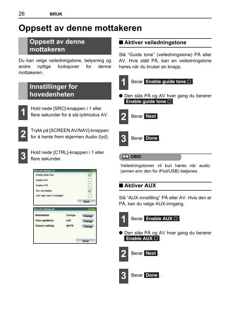 Toyota TNS410 - PZ420-E0333-NO - TNS410 - mode d'emploi