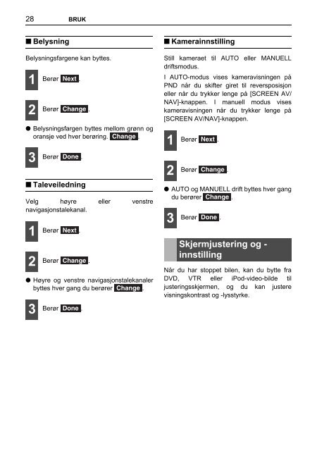 Toyota TNS410 - PZ420-E0333-NO - TNS410 - mode d'emploi