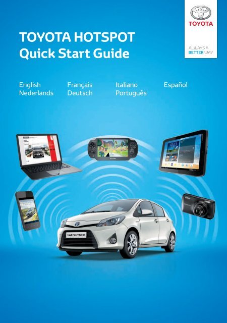 Toyota Toyota Hotspot - PZ49X-X0270-WE - Toyota Hotspot - mode d'emploi