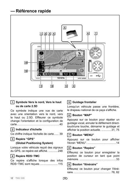 Toyota TNS350 - PZ49X-00334-FR - TNS350 - French - mode d'emploi