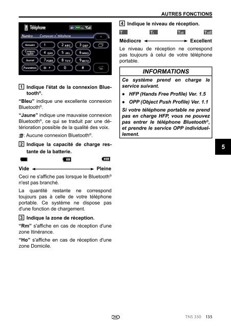 Toyota TNS350 - PZ49X-00334-FR - TNS350 - French - mode d'emploi