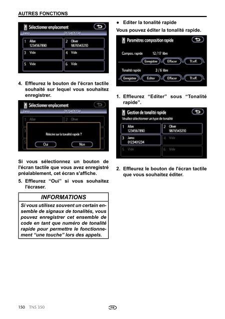 Toyota TNS350 - PZ49X-00334-FR - TNS350 - French - mode d'emploi