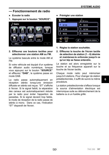 Toyota TNS350 - PZ49X-00334-FR - TNS350 - French - mode d'emploi