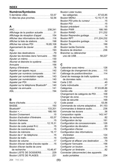 Toyota TNS350 - PZ49X-00334-FR - TNS350 - French - mode d'emploi