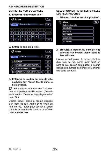 Toyota TNS350 - PZ49X-00334-FR - TNS350 - French - mode d'emploi