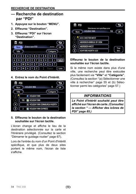 Toyota TNS350 - PZ49X-00334-FR - TNS350 - French - mode d'emploi