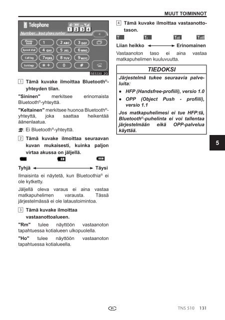 Toyota TNS510 - PZ445-00333-FI - TNS510 (Finnish) - mode d'emploi