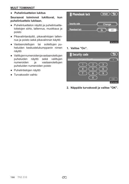 Toyota TNS510 - PZ445-00333-FI - TNS510 (Finnish) - mode d'emploi