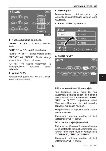 Toyota TNS510 - PZ445-00333-FI - TNS510 (Finnish) - mode d'emploi