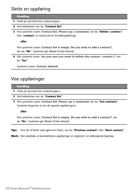 Toyota Bluetooth SWC English Danish Finnish Norwegian Swedish - PZ420-00291-NE - Bluetooth SWC English Danish Finnish Norwegian Swedish - mode d'emploi