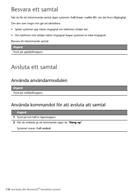 Toyota Bluetooth SWC English Danish Finnish Norwegian Swedish - PZ420-00291-NE - Bluetooth SWC English Danish Finnish Norwegian Swedish - mode d'emploi