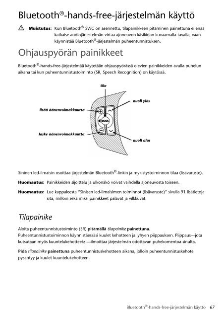 Toyota Bluetooth SWC English Danish Finnish Norwegian Swedish - PZ420-00291-NE - Bluetooth SWC English Danish Finnish Norwegian Swedish - mode d'emploi