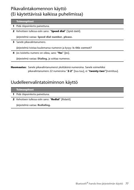 Toyota Bluetooth SWC English Danish Finnish Norwegian Swedish - PZ420-00291-NE - Bluetooth SWC English Danish Finnish Norwegian Swedish - mode d'emploi