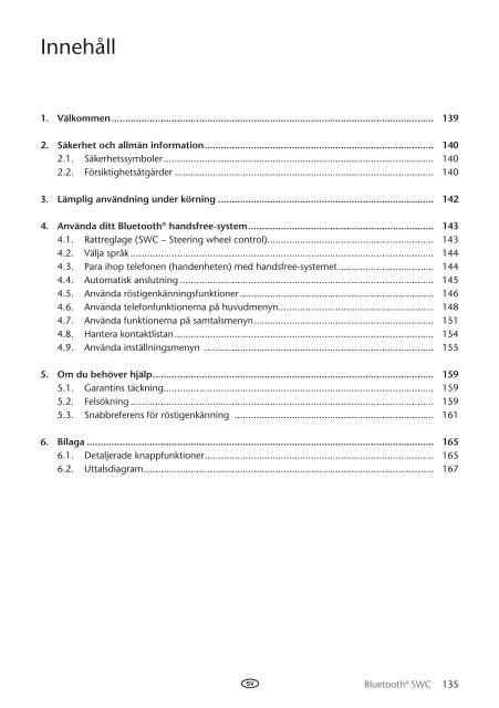 Toyota Bluetooth SWC English Danish Finnish Norwegian Swedish - PZ420-00293-NE - Bluetooth SWC English Danish Finnish Norwegian Swedish - mode d'emploi