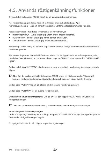 Toyota Bluetooth SWC English Danish Finnish Norwegian Swedish - PZ420-00293-NE - Bluetooth SWC English Danish Finnish Norwegian Swedish - mode d'emploi