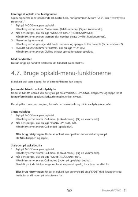 Toyota Bluetooth SWC English Danish Finnish Norwegian Swedish - PZ420-00293-NE - Bluetooth SWC English Danish Finnish Norwegian Swedish - mode d'emploi