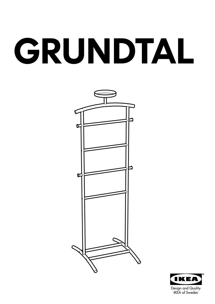 Ikea GRUNDTAL Indossatore - 30219455 - Istruzioni di montaggio