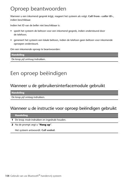 Toyota Bluetooth SWC English French German Dutch Italian - PZ420-00291-ME - Bluetooth SWC English French German Dutch Italian - mode d'emploi