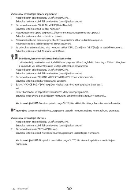 Toyota Bluetooth UIM English Russian Lithuanian Latvian Estonian - PZ420-00292-BE - Bluetooth UIM English Russian Lithuanian Latvian Estonian - mode d'emploi