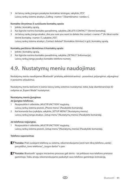 Toyota Bluetooth UIM English Russian Lithuanian Latvian Estonian - PZ420-00292-BE - Bluetooth UIM English Russian Lithuanian Latvian Estonian - mode d'emploi