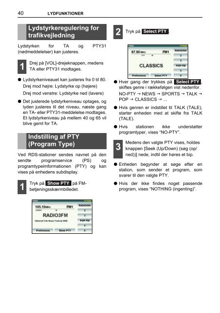 Toyota TNS410 - PZ420-E0333-DA - TNS410 - mode d'emploi