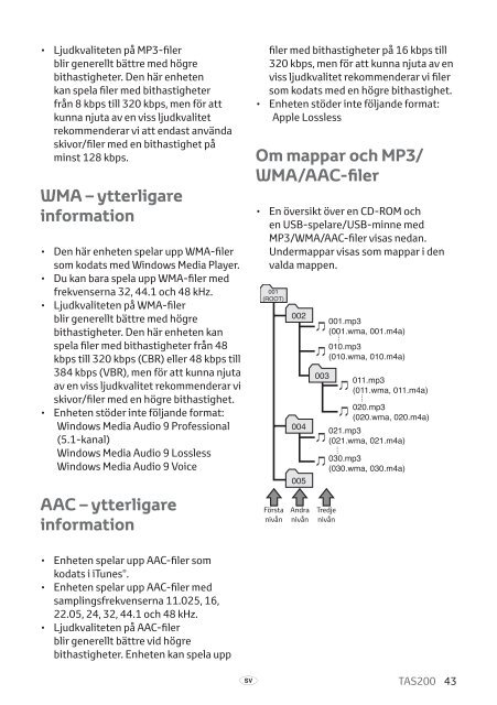 Toyota TAS200 - PZ420-00212-SV - TAS200 (Swedish) - mode d'emploi