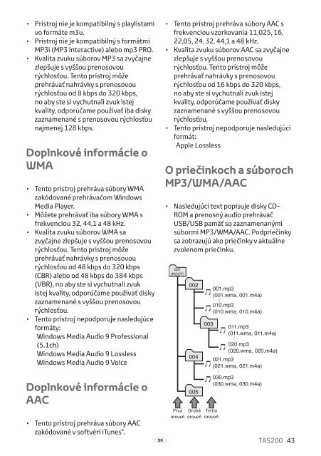 Toyota TAS200 - PZ420-00212-SK - TAS200 (Slovak) - mode d'emploi