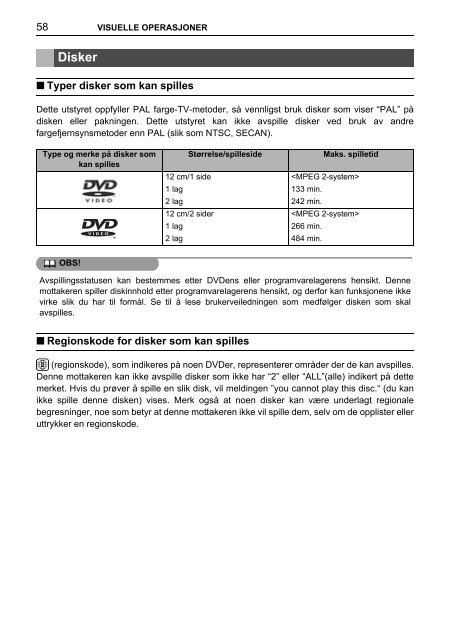 Toyota TNS410 - PZ420-E0333-NO - TNS410 - mode d'emploi