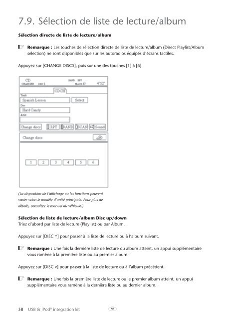 Toyota USB &amp;amp; iPod interface kit - PZ473-00266-00 - USB &amp; iPod interface kit (English, French, German, Dutch, Italian) - mode d'emploi