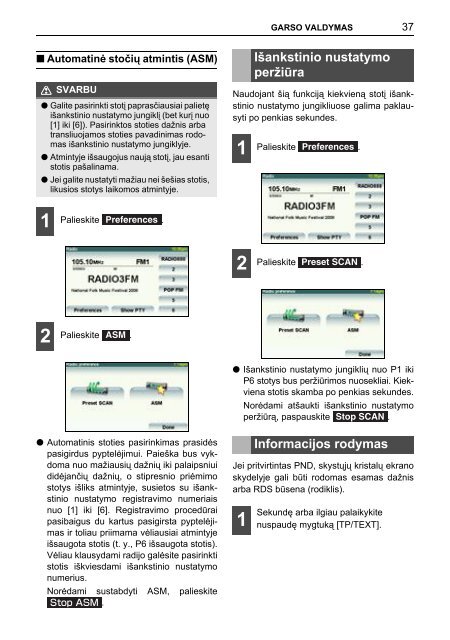 Toyota TNS410 - PZ420-E0333-LT - TNS410 - mode d'emploi