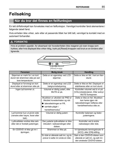 Toyota TNS410 - PZ420-E0333-NO - TNS410 - mode d'emploi