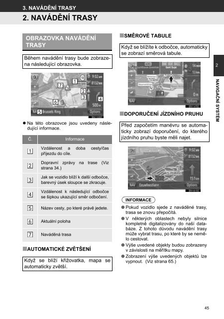 Toyota Toyota Touch &amp;amp; Go - PZ490-00331-*0 - Toyota Touch &amp; Go - Toyota Touch &amp; Go Plus - Czech - mode d'emploi