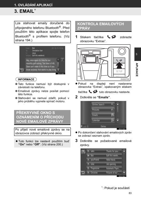 Toyota Toyota Touch &amp;amp; Go - PZ490-00331-*0 - Toyota Touch &amp; Go - Toyota Touch &amp; Go Plus - Czech - mode d'emploi