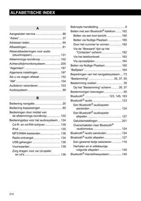 Toyota Toyota Touch &amp;amp; Go - PZ490-00331-*0 - Toyota Touch &amp; Go - Toyota Touch &amp; Go Plus - Dutch - mode d'emploi