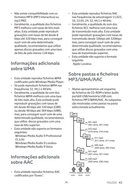 Toyota TAS200 - PZ420-00212-PT - TAS200 (Portuguese) - mode d'emploi