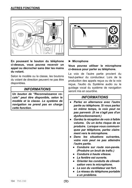 Toyota TNS350 - PZ49X-00334-FR - TNS350 - French - mode d'emploi