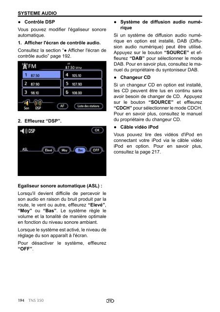 Toyota TNS350 - PZ49X-00334-FR - TNS350 - French - mode d'emploi