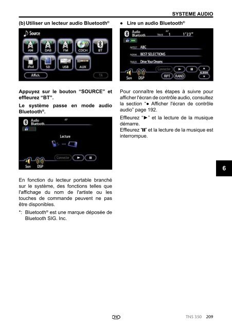 Toyota TNS350 - PZ49X-00334-FR - TNS350 - French - mode d'emploi