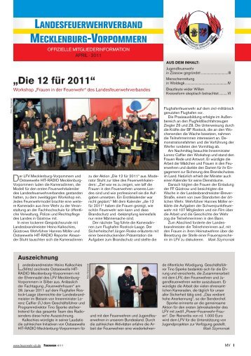 „Die 12 für 2011“ - Feuerwehr