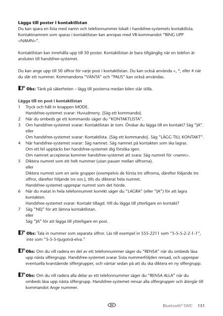 Toyota Bluetooth SWC English Danish Finnish Norwegian Swedish - PZ420-00296-NE - Bluetooth SWC English Danish Finnish Norwegian Swedish - mode d'emploi