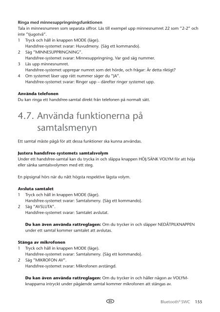 Toyota Bluetooth SWC English Danish Finnish Norwegian Swedish - PZ420-00296-NE - Bluetooth SWC English Danish Finnish Norwegian Swedish - mode d'emploi