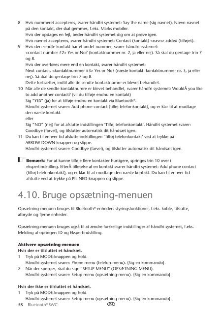 Toyota Bluetooth SWC English Danish Finnish Norwegian Swedish - PZ420-00296-NE - Bluetooth SWC English Danish Finnish Norwegian Swedish - mode d'emploi