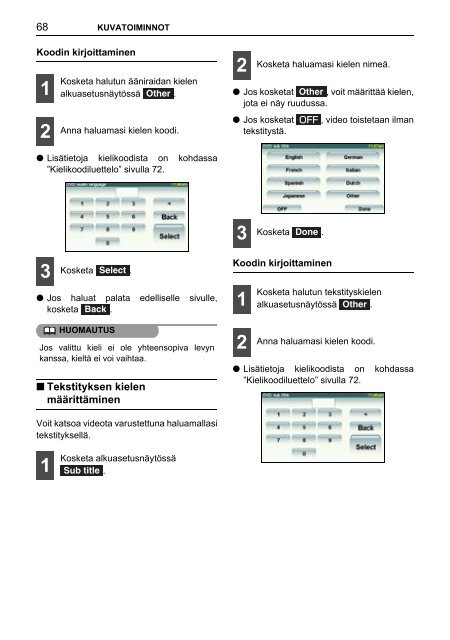 Toyota TNS410 - PZ420-E0333-FI - TNS410 - mode d'emploi